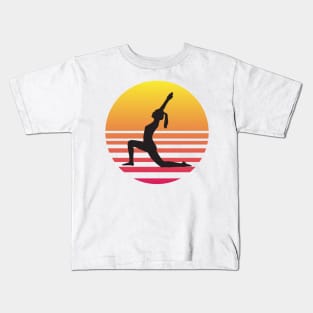 Yoga Sunset Kids T-Shirt